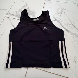 Vintage Adidas Sports Bra Top in Black & White | Size L